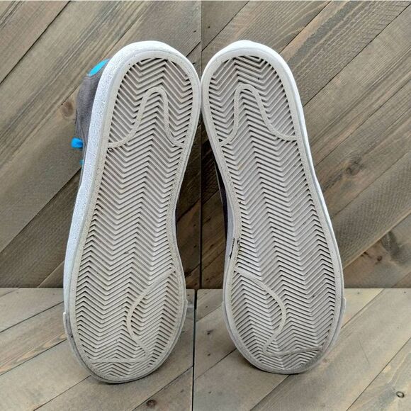 Nike Blazer Mid Premium Vintage Suede Casual Sneakers Womens‎ Size 7 Grey Blue - Picture 8 of 9